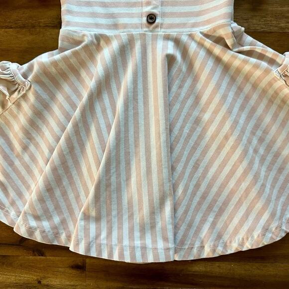 Jane and Jo Annie Knit Dress Pink White Sweetie Pie Stripe Short Sleeve Girls 2T - Picture 4 of 8